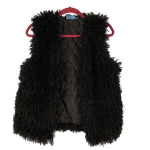 Simply Vera Wang Women's Sleeveless Fur Vest Size S/M